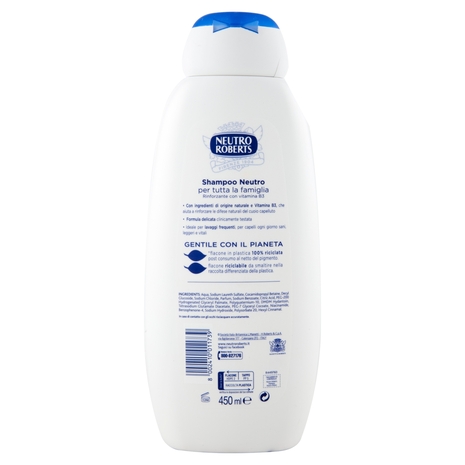 Neutro Roberts shampoo Neutro Tutti i Tipi di Capelli 450 ml